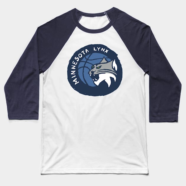 Minnesota Lyyyynx 05 Baseball T-Shirt by Very Simple Graph